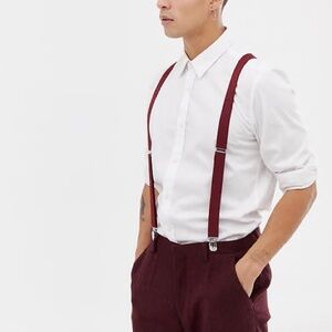 🌟Host Pick🌟Men’s Burgundy Suspenders